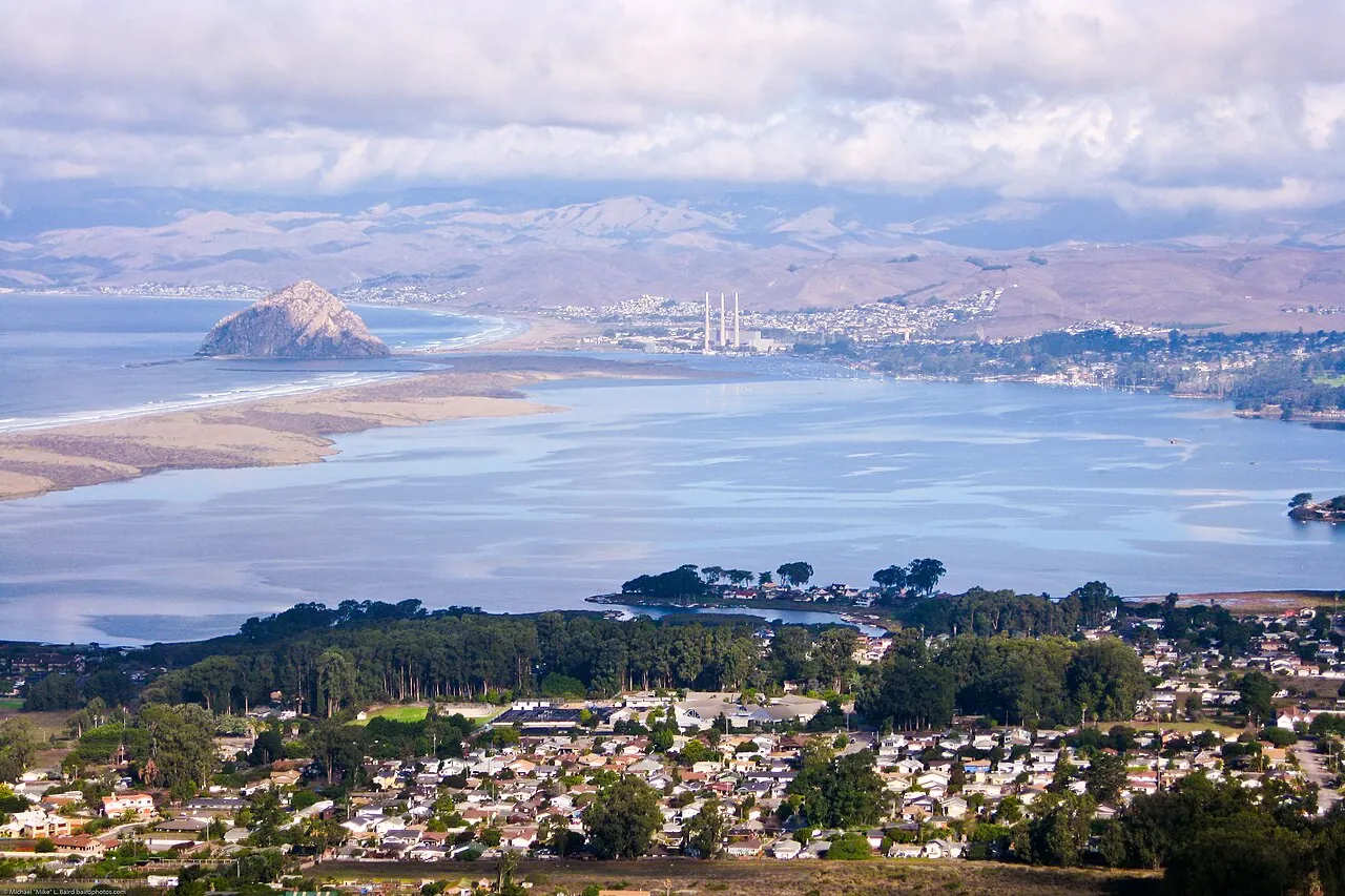 Los Osos and Morro Bay viewed from Broderson Hill, California
