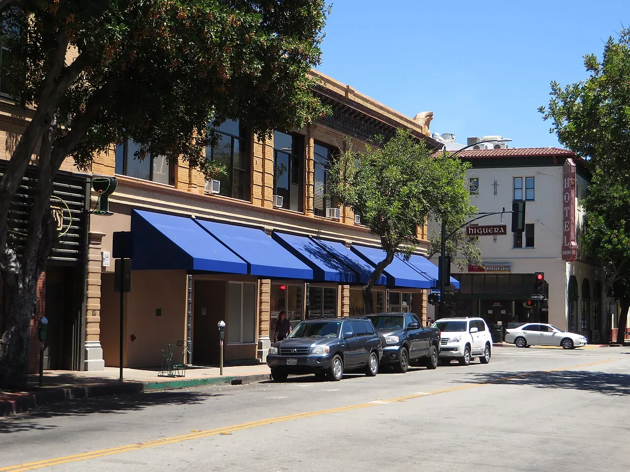 Downtown San Luis Obispo streetscape in California